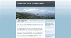 Desktop Screenshot of nurturinghealththroughnature.com