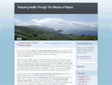 Tablet Screenshot of nurturinghealththroughnature.com